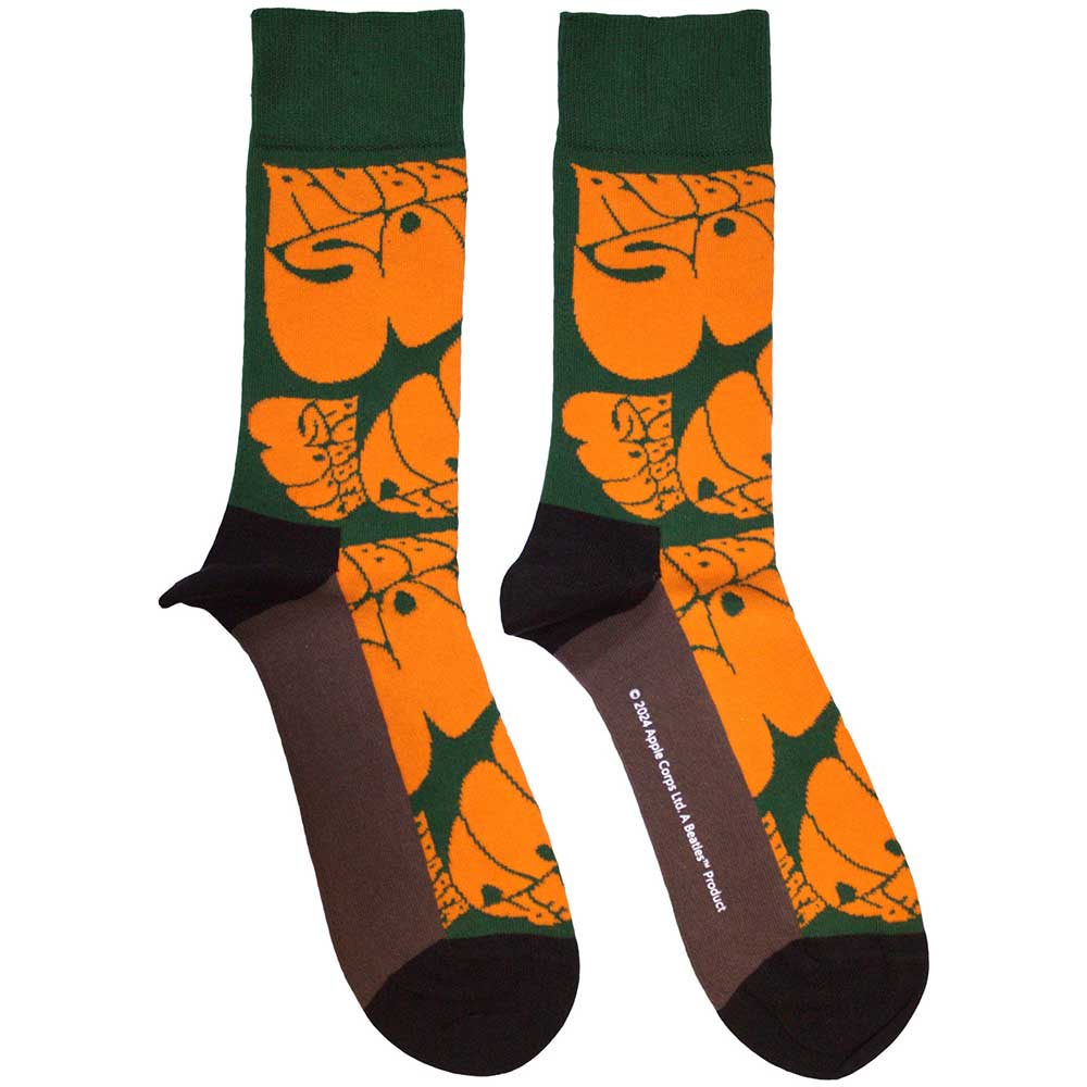 Rubber Soul Text Repeat (Socks)