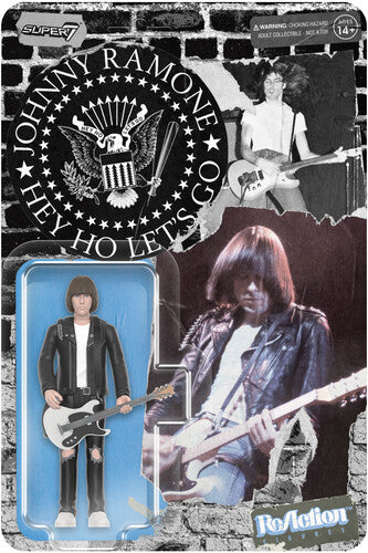 Super7 - Johnny Ramone - Reaction Figures - Johnny Ramone (White Shirt) (Collectible, Figure, Action Figure) (Action Figure)