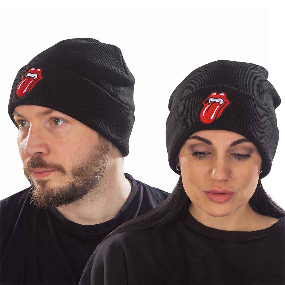 Gorro con lengua de colmillo de los Rolling Stones