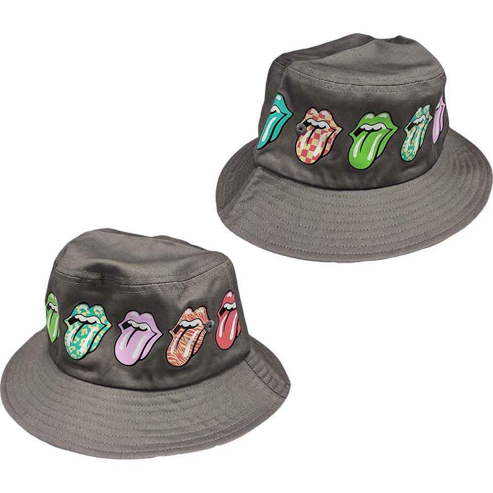 Gorra con estampado de varias lengüetas de los Rolling Stones