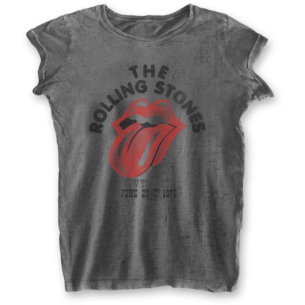 Camiseta de manga corta de los Rolling Stones New York City 75