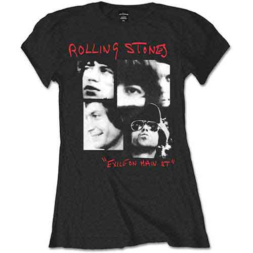 Camiseta de manga corta con la foto de los Rolling Stones Exile