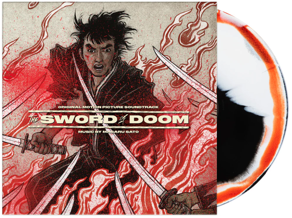 Banda sonora de The Sword of Doom de Masaru Sato (Black, Bone and Blood Swirl, Insert) [Discos y LP]