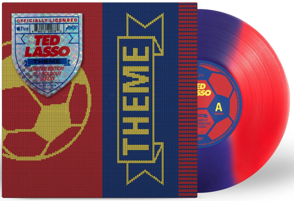 The Ted Lasso Theme (7", 45 RPM, Limited, Blue/Red Tri-Stripe "AFC Richmond Edition") (Vinyl)