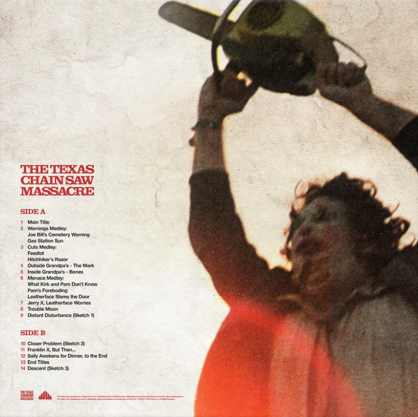 THE TEXAS CHAIN SAW MASSACRE Original Motion Picture Score (Human Detritus Splatter Exclusive) (Vinyl)