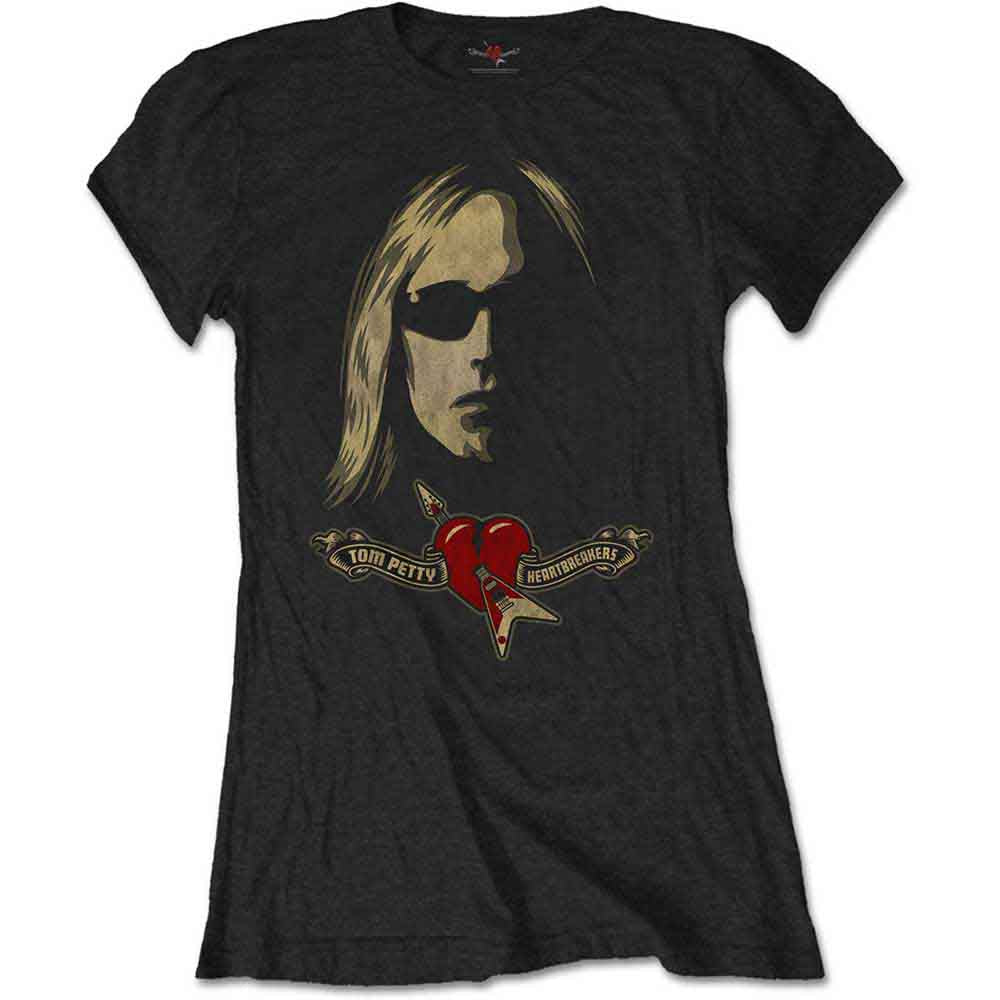 Camiseta de manga corta con gafas de sol y logotipo de Tom Petty &amp; The Heartbreakers