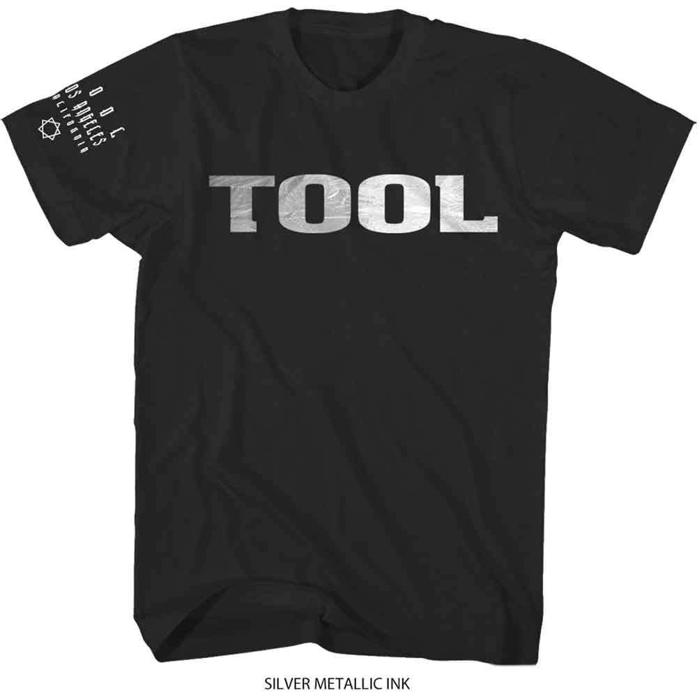 Camiseta con el logotipo de Tool en plata metalizada