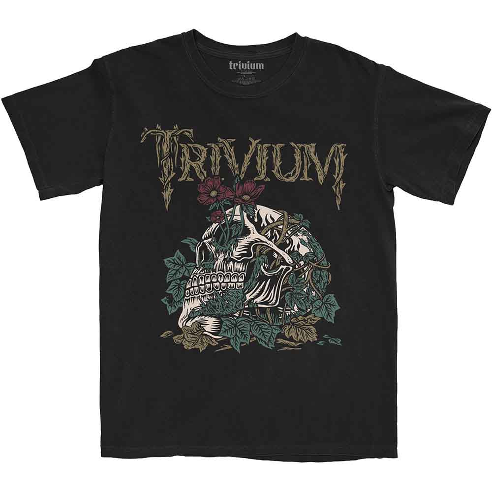 Camiseta con la flor de Trivium Skelly