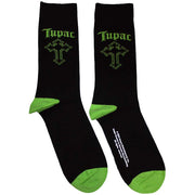 Tupac Green Cross [Socks]
