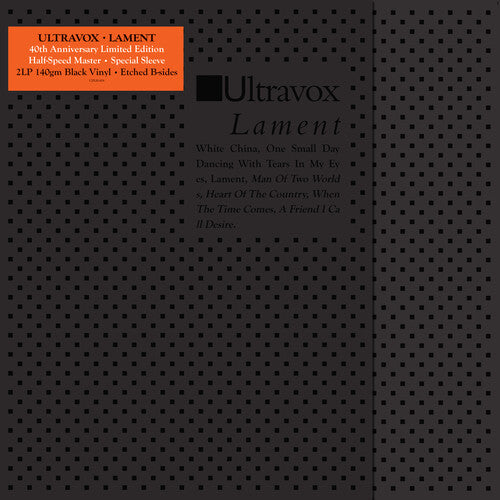 Lament: Limited 40th Anniversary Edition (Deluxe Edition, 140 Gram Vinyl) (2 Lp) (Vinyl)