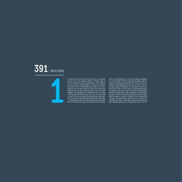 391 Selezione 1 (Vinyl)