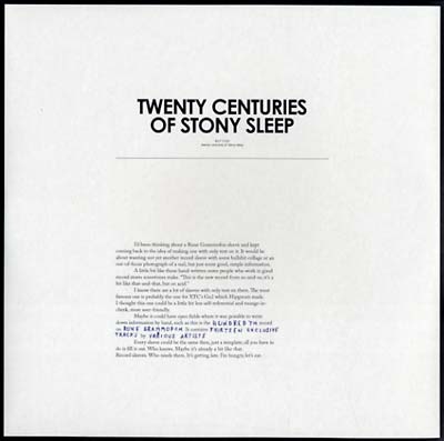 Twenty Centuries Of Stony Sleep (Vinyl)