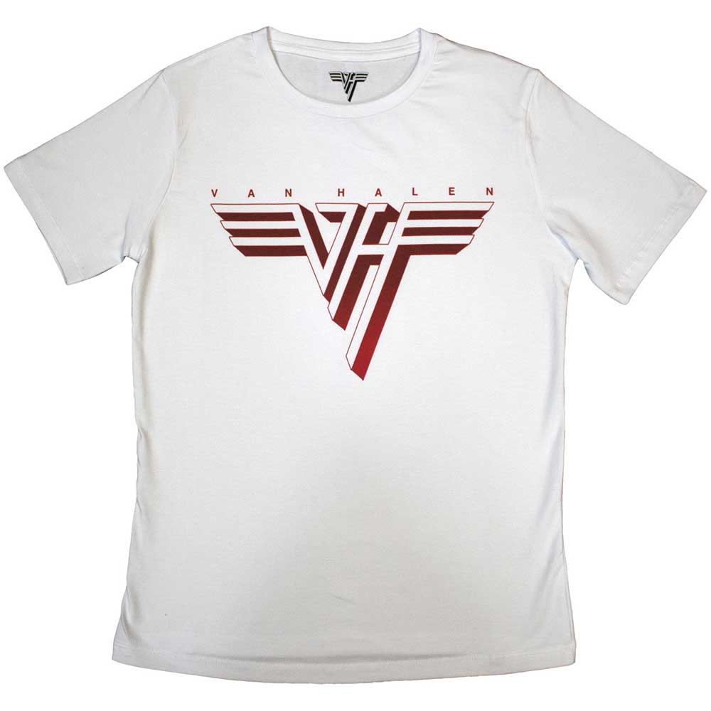 Camiseta de manga corta con el logotipo rojo clásico de Van Halen