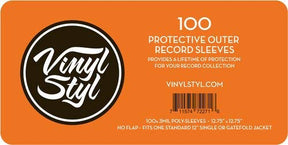 12.75" X 12.75" - 3 Mil Protective Outer Record Sleeve 100CT [Turntable Accessories]