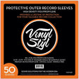 Vinyl Styl® 12 Inch Vinyl Record Outer Sleeve Polypropylene 50 Count (Crystal Clear) [Sleeves]