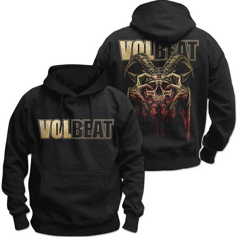 Sudadera con capucha y calavera con corona sangrante de Volbeat